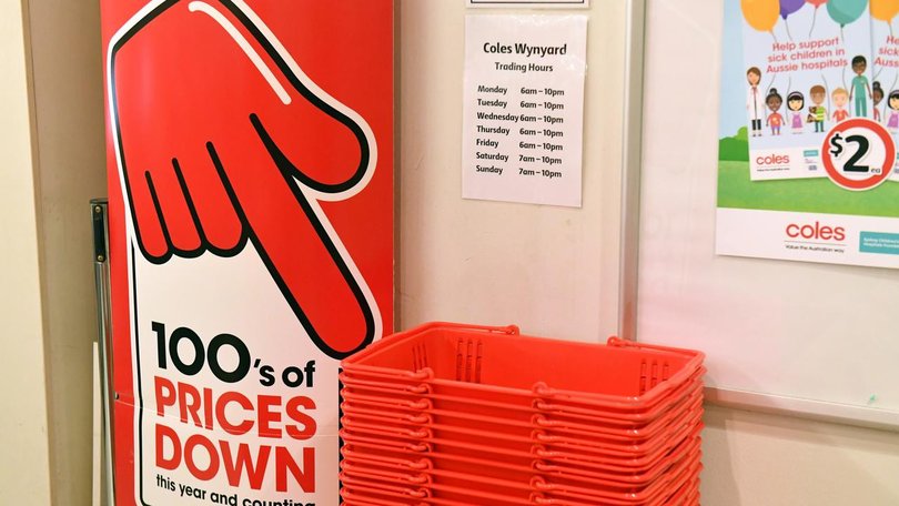 Coles intentionally duped customers with its ‘down down’ campaign, the consumer watchdog argues. (Mick Tsikas/AAP PHOTOS)