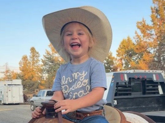 Oaklynn Rae, 3, was crushed when a horse fell on her on her family farm in the US last week.