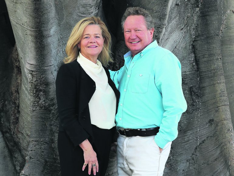 Andrew Forrest and Nicola Forrest.
Nic Ellis