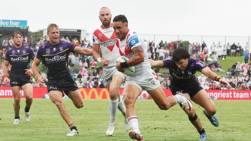 Valentine Holmes in action for the Dragons. Picture: Getty