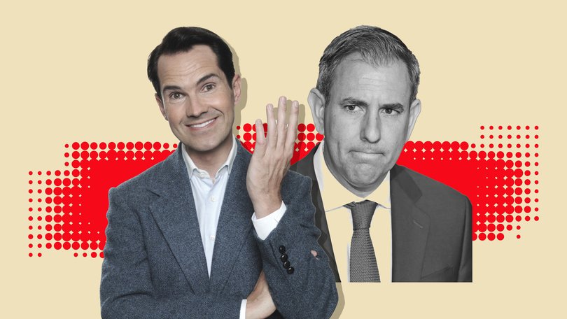Treasurer Jim Chalmers has better chance of a laugh at Jimmy Carr’s show than he does in Parliament.