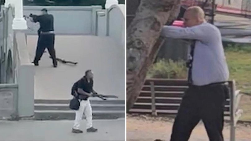 Detective Senior Constable Cesar Barraza fired the shots that took down alleged Bondi shooters Sajid and Naveed Akram.