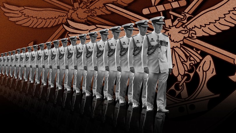 The number of senior officers in the Australian Defence Force is continuing to soar.