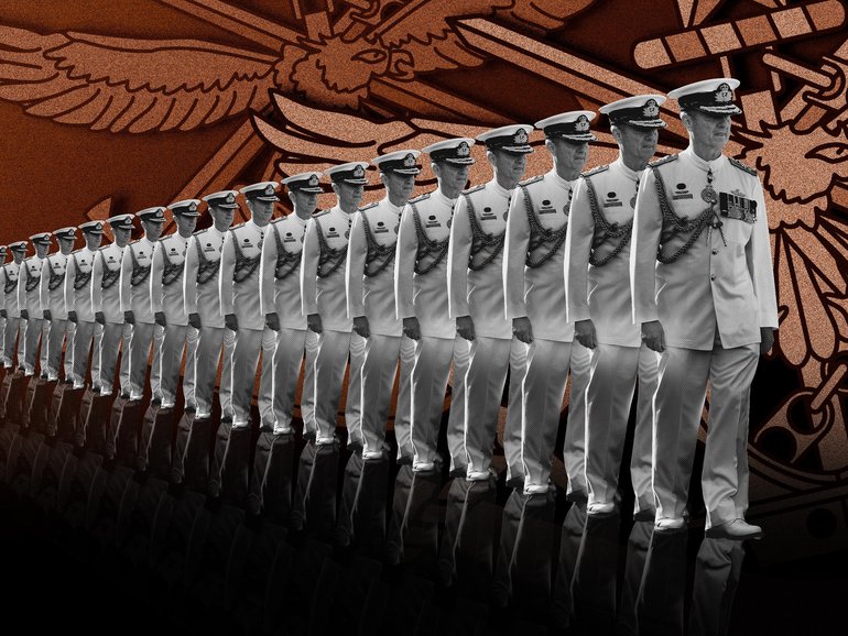 The number of senior officers in the Australian Defence Force is continuing to soar.