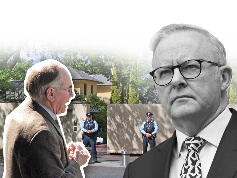 Prime Minister Anthony Albanese was evacuated from The Lodge on Tuesday night.