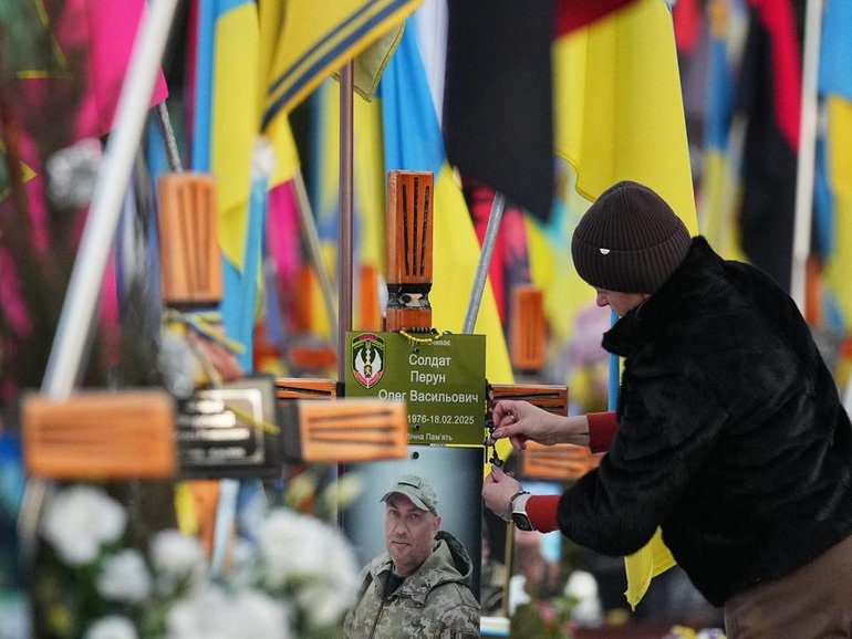 Four years after Russia's full-scale invasion, Ukraine continues to pay a hefty toll. (AP PHOTO)