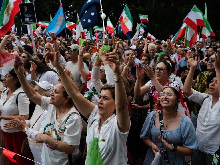 Iranian Australians are celebrating the fall of Ayatollah Ali Khamenei after US-Israeli air strikes. 