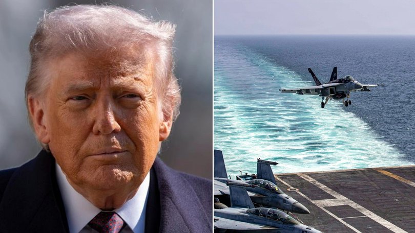 Donald Trump says there have been significant strikes against Iran’s navy.