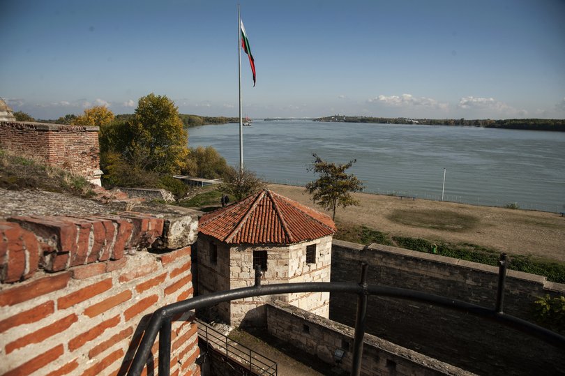 A general view of Baba Vida fortress and the Danube river.