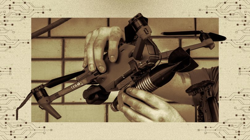 An Iranian Shahed-136 attack drone.