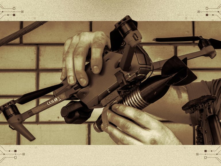 An Iranian Shahed-136 attack drone.