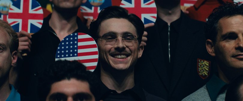 Timothee Chalamet in Marty Supreme.