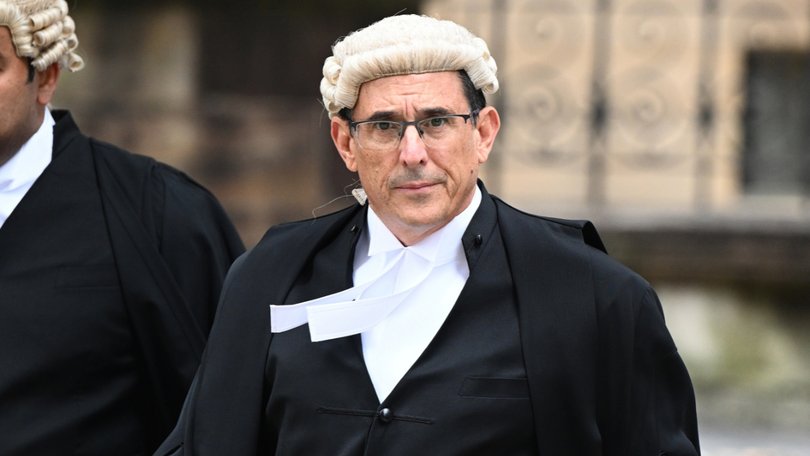 Adam Casselden, barrister for Zac Lomax, arrives at the NSW Supreme Court on March 2.