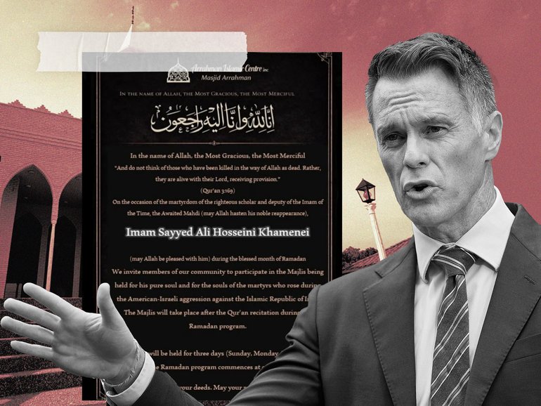 NSW Premier Chris Minns has condemned a Sydney mosque for mourning Iran’s dead Ayatollah Ali Khamanei with a service remembering him as a martyr. 