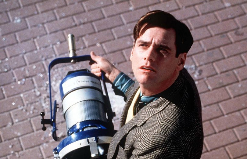 Jim Carrey in The Truman Show.