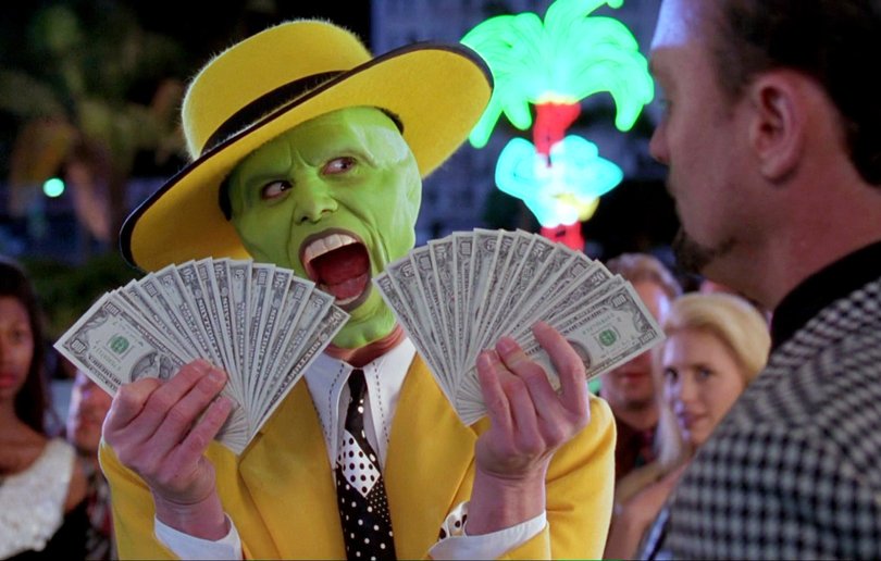 Jim Carrey in The Mask.