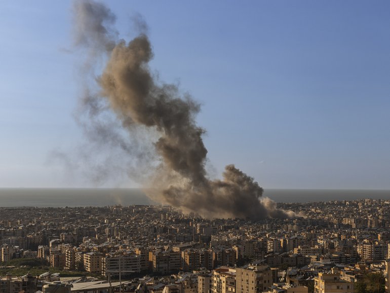 Iran broadened its retaliatory attacks on American targets in the Gulf region Monday and early Tuesday, as Trump and other top officials signalled that strikes could intensify and continue for weeks or more.