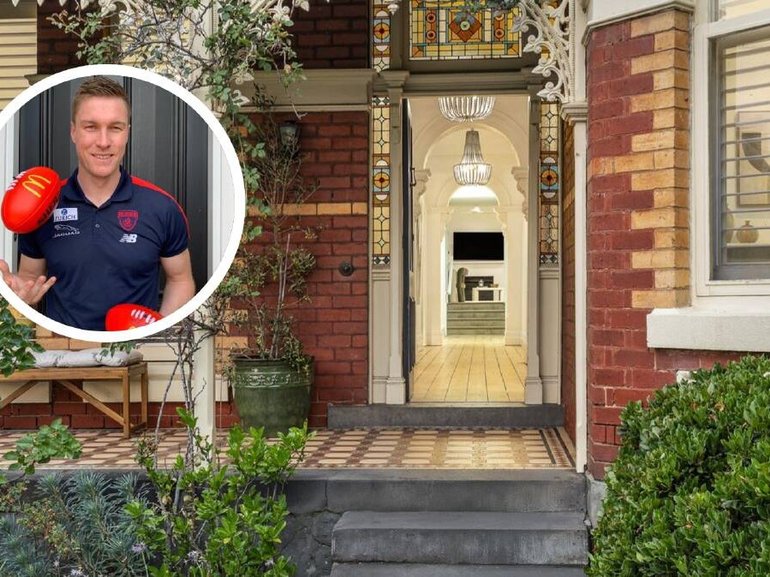 Premiership Melbourne Demon defender, Tom McDonald lists $3 million Hawthorn heritage home ./ Instagram