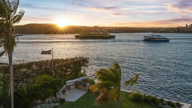 The property offers harbourside living and spectacular views across Manly Wharf to North Harbour.