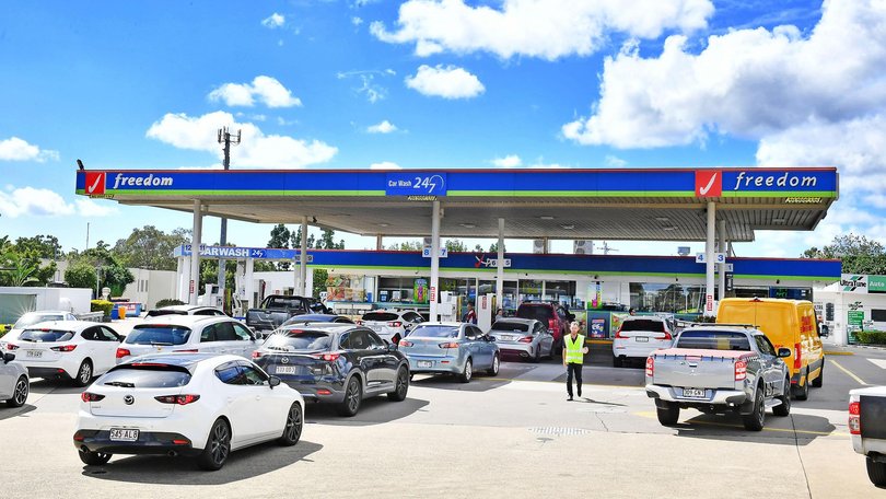 Concerns about impending hikes in petrol prices have already prompted a flurry of buying across Australia. Picture: NewsWire / John Gass