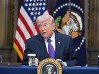 President Donald Trump speaks during an event about the Ratepayer Protection Pledge, in the Indian Treaty Room of the Eisenhower Executive Office Building on the White House.