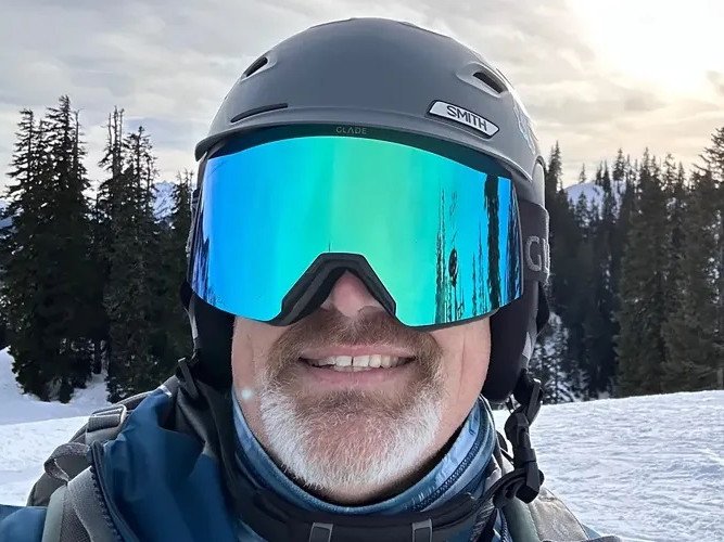 Michael Harris was found after four hours beneath the snow after an avalanche.