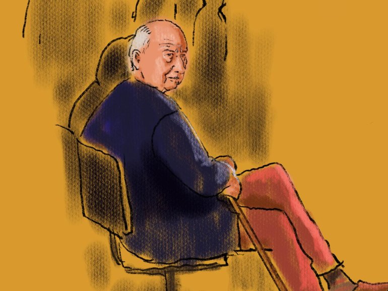 A court sketch of Mr Jones during his first court appearance in December 2024. NewsWire/Rocco Fazzari.