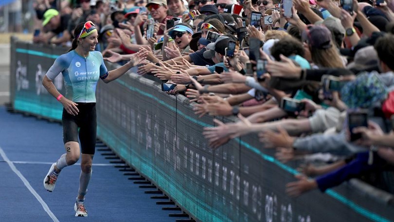 Ashleigh Gentle pictured competing in Wollongong in October last year.