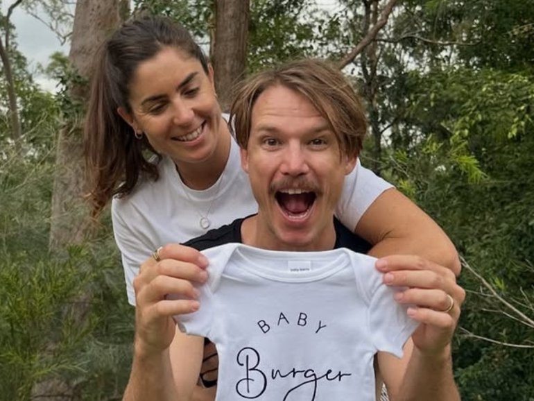 Ash Gentle and husband Josh Amberger are expecting.