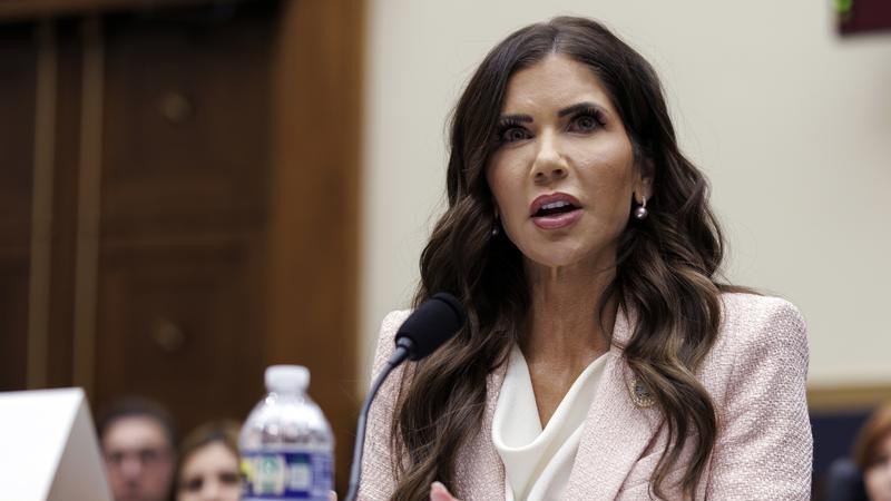 US Secretary of Homeland Security Kristi Noem has faced criticism from Republicans during a hearing. (EPA PHOTO)