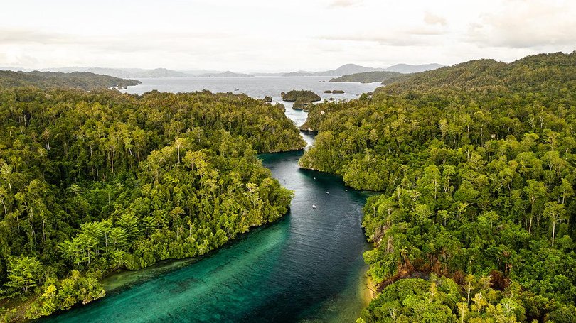 The landscapes of Raja Ampat are equally impressive above ground.