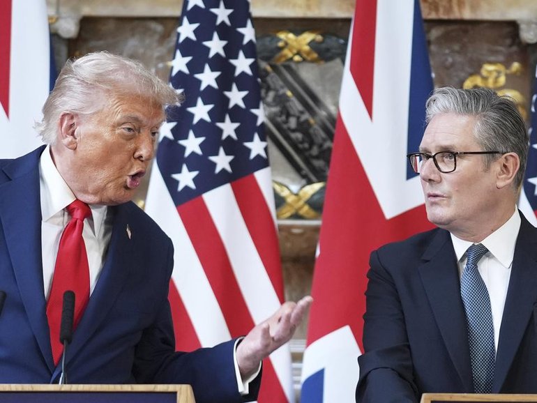 US President Donald Trump has repeatedly criticised British Prime Minister Keir Starmer. (AP PHOTO)