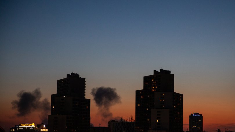 Smoke billows after airstrikes in Tehran, Iran, on Friday evening, March 6, 2026. 