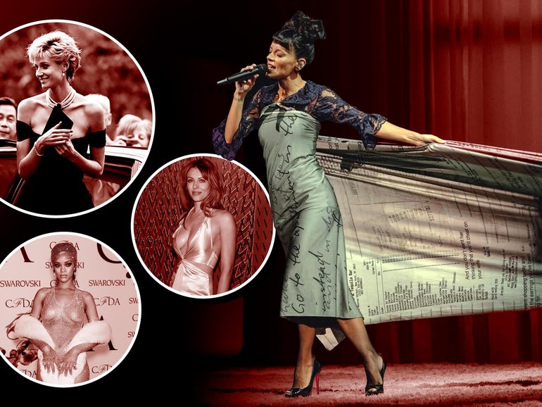 Princess Diana, Rhianna, Liz Hurley and now Lily Allen have dressed for revenge.