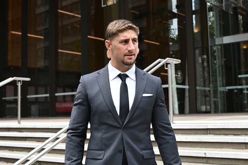 Zac Lomax departing the New South Wales Supreme Court last week.