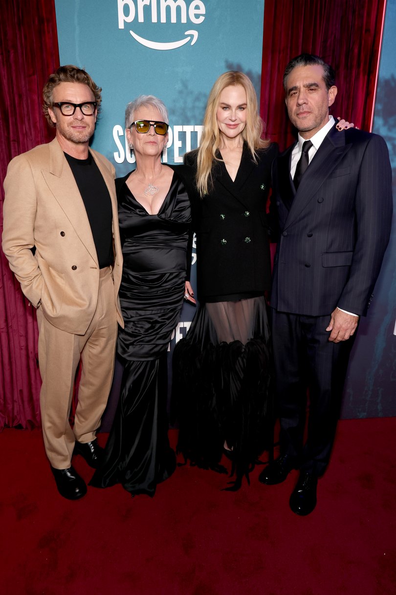 Simon Baker, Jamie Lee Curtis, Nicole Kidman, and Bobby Cannavale at Scarpetta’s New York City premiere.