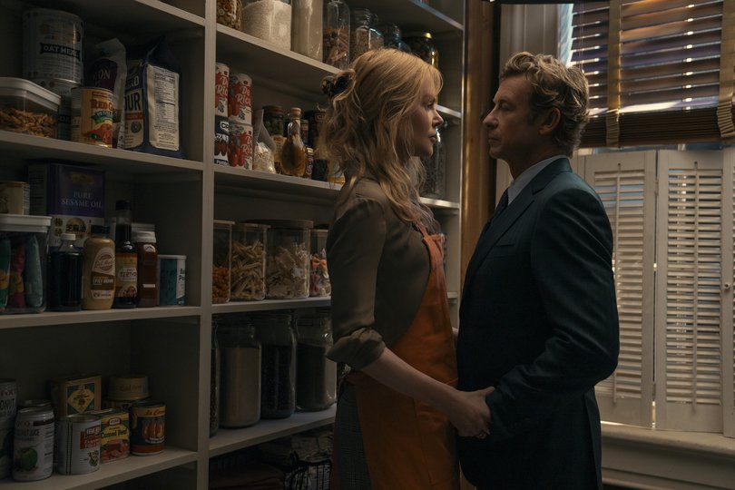 Simon Baker with Nicole Kidman in Scarpetta.