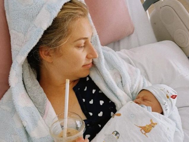 Daria and Luke Saville are celebrating the safe arrival of their first child. 