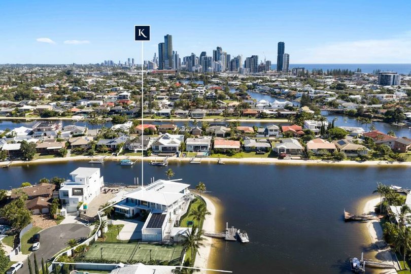 Aerial view of the location.