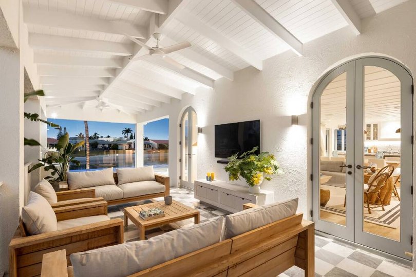 The home's interiors are designed by Tamsin Johnson.