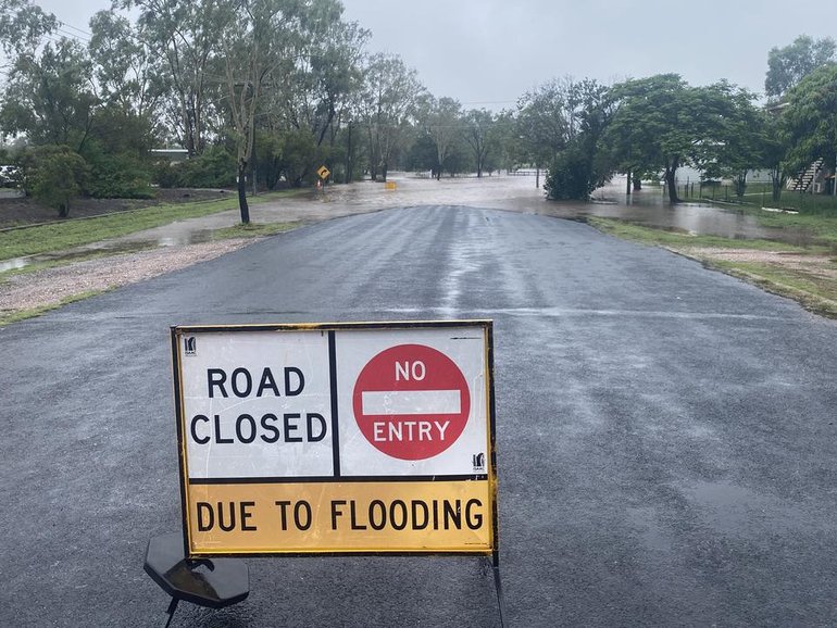 Flooding continues to impact large areas across Queensland, though the rain is expected to ease. (HANDOUT/DAVID GORDON)