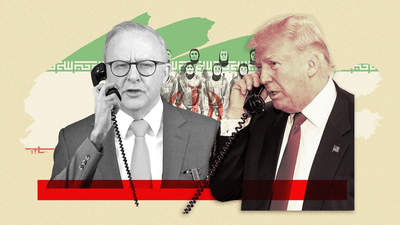 Trump picks up Albo’s call as Iran team seeks asylum