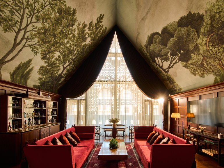 Ostensibly a five-star hotel, in the evenings the Twenty Two’s bar and dining spaces transform into a private members club.