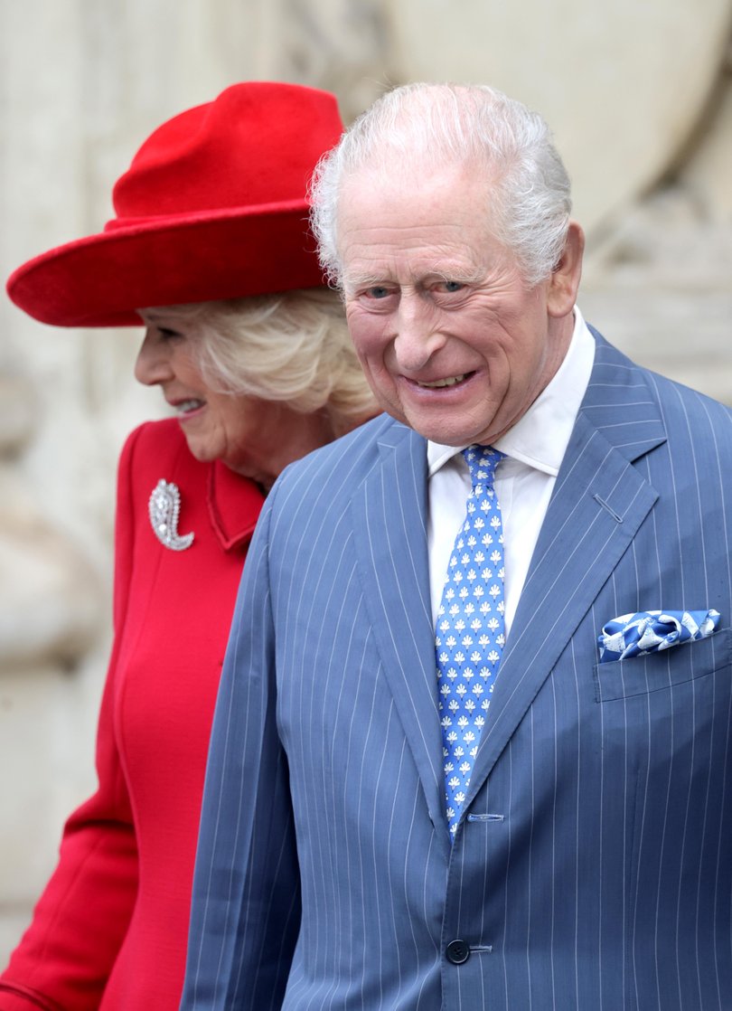 LONDON, ENGLAND - MARCH 09: King Charles III and Queen Camilla smiles as they depart the 2026 Commonwealth Day Service at Westminster Abbey on March 09, 2026 in London, England. (Photo by Chris Jackson/Getty Images) Picture: Chris Jackson