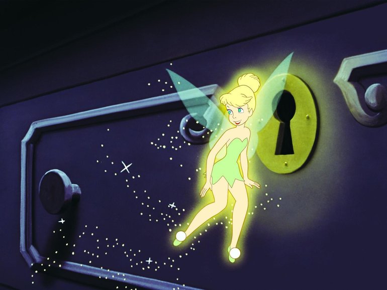 Tinker Bell in Peter Pan (1953).