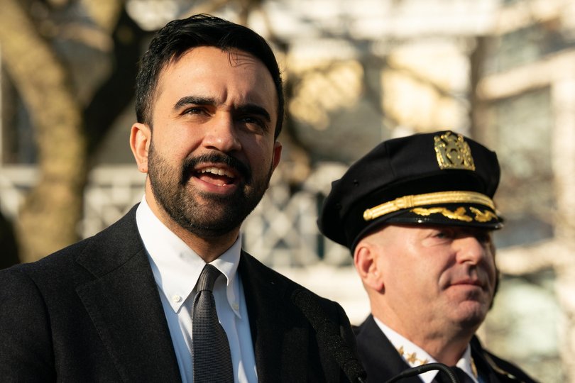 City Mayor Zohran Mamdani speaking about the attack outside his official residence at the weekend.