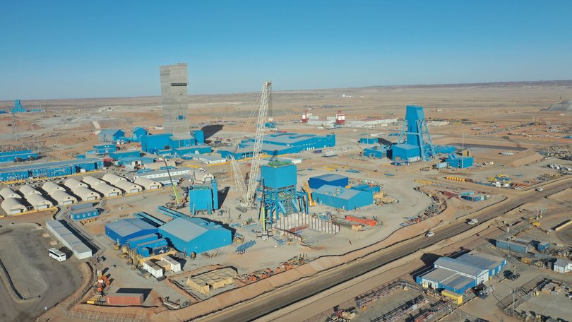 The Oyu Tolgoi copper-gold mine in Mongolia.