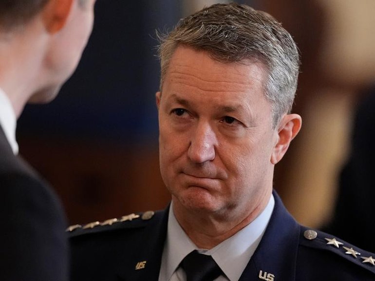 General Dan Caine says the US is targeting Iranian mine-laying vessels and mine storage facilities. 