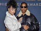 Superstar couple Rihanna and A$AP Rocky and their children were home when the property was shot at. (AP PHOTO)