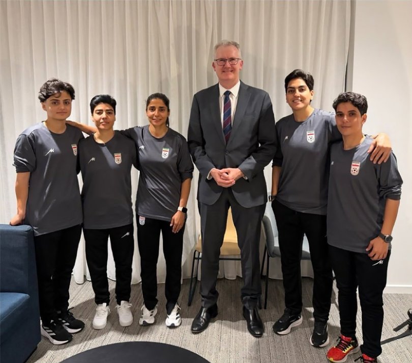 Tony Burke was able to tell five women from the Iranian Women’s Soccer team that they are welcome to stay in Australia, to be safe and have a home here.